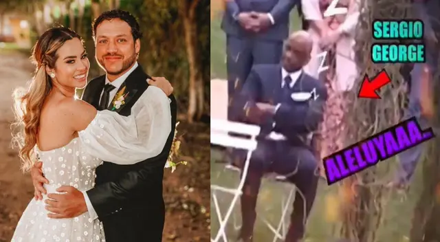 Sergio George se quedó dormido en la boda de Ethel Pozo y Julián Alexander - VIDEO Sergio George se quedó dormido en la boda de Ethel Pozo y Julián Alexander - VIDEO