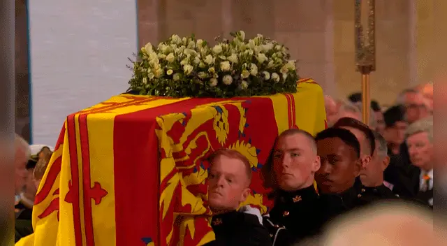Féretro de la reina Isabel II