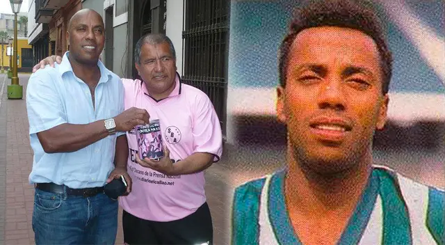 Carlos Enrique Paris, exjugador brasileño con un hincha de Sport Boys. Carlos Enrique Paris, exjugador brasileño con un hincha de Sport Boys.