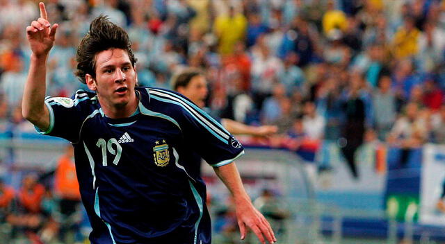 Lionel Messi en el Mundial Alemania 2006.