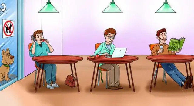 Acertijo visual: ¿quién es el dueño del perro?