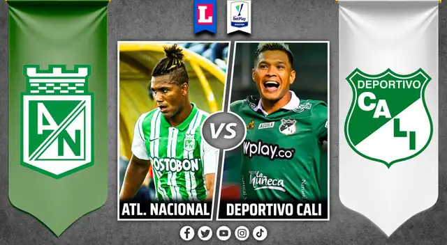 Atlético Nacional vs Deportivo Cali: fecha y hora del partido