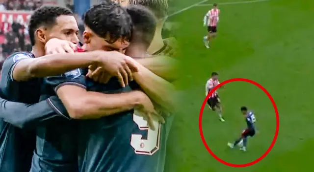Marcos López da un pase gol en el PSV vs Feyenoord
