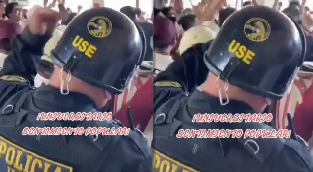 PNP alentó a Universitario de Deportes y es viral