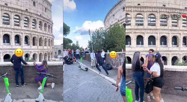 TikTok: mujer le propuso matrimonio a su pareja, pero él salió corriendo del lugar