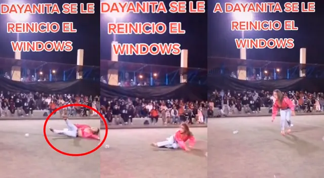 Dayanita sufrió una fuerte caída durante su show. Dayanita sufrió una fuerte caída durante su show.