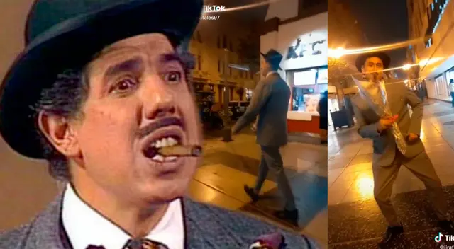 'Profesor Jirafales' es captado en Jr. de la Unión buscando a su 'vieja chancluda' 'Profesor Jirafales' es captado en Jr. de la Unión buscando a su 'vieja chancluda'