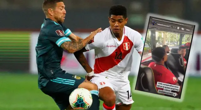 Wilder Cartagena contra Argentina.