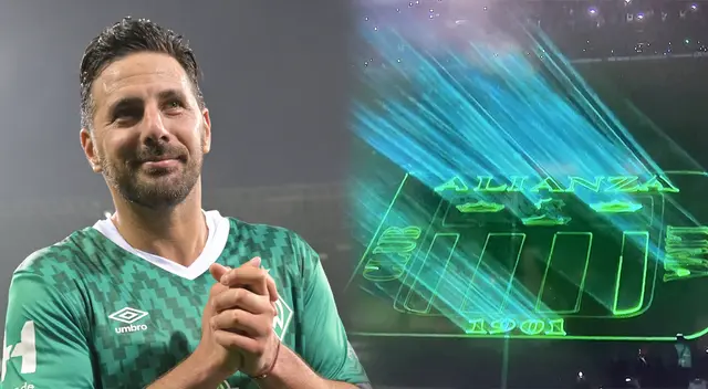 Alianza Lima se emocionó al ver a Claudio Pizarro junto a su escudo