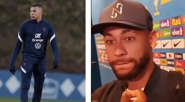 Neymar tuvo peculiar reacción al ser consultado sobre Kylian Mbappé