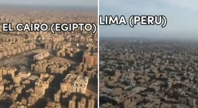TikTok: usuarios comparan El Cairo con Lima desde una vista área - VIDEO TikTok: usuarios comparan El Cairo con Lima desde una vista área - VIDEO