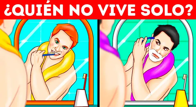 Tienes 7 segundos para descubrir quién no vive solo. ¿Lo lograrás?