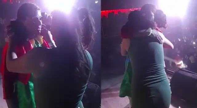 Joven le da un beso a la 'Chilindrina huachana' y genera impresión en redes Joven le da un beso a la 'Chilindrina huachana' y genera impresión en redes