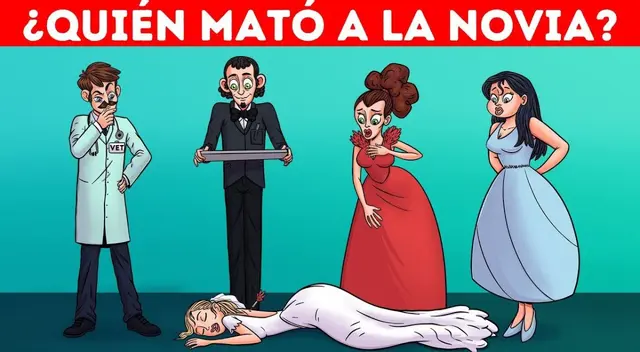 ¿Quién mató a la novia? Ayuda a la policía a resolver este misterioso acertijo visual