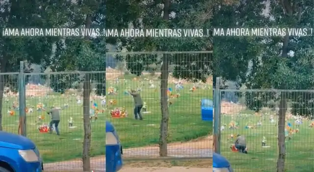 Adulto mayor baila marinera frente a la tumba de su esposa fallecida ...
