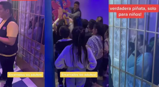 Fiesta infantil ocasiona que padres sean encerrados en la hora de la piñata: "No hubo heridos"