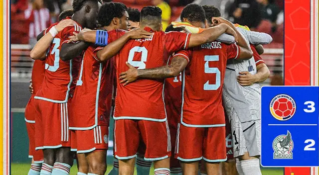 Colombia le dio vuelta al marcador y ganó 3-2 a México
