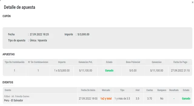 Apuesta ganadora   