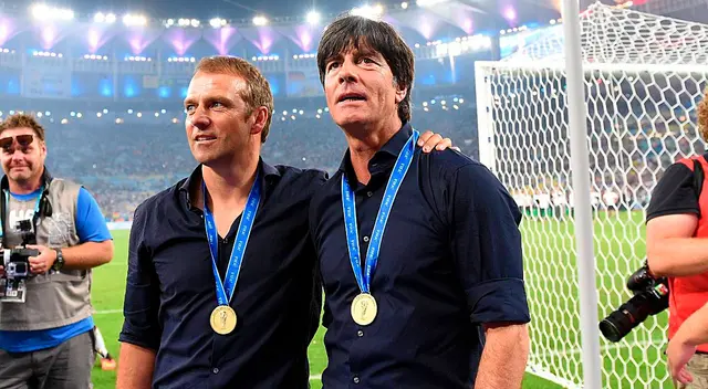 Hansi Flick y Joachim Löw 