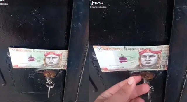 Creyó que era su día de suerte al encontrar billete olvidado, lo revisa y se lleva tremenda sorpresa