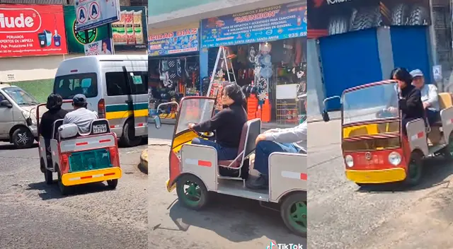 Peruana 'tunea' su mototaxi, lo vuelve en un 'lujoso' convertible y es la envidia