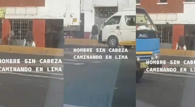"Hombre sin cabeza" atemoriza a transeúntes en TikTok: "Fallo en la realidad"