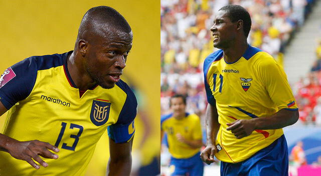 Enner Valencia y Agustín Delgado