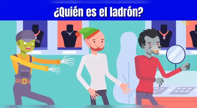 Acertijo visual para GENIOS: Descubre quién es el ladrón de la joyería Acertijo visual para GENIOS: Descubre quién es el ladrón de la joyería