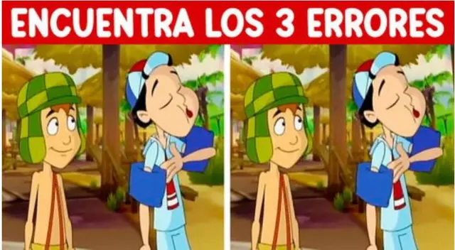 ¿Podrás hallar las 3 diferencias? Tienes 7 segundos en este reto de 'El Chavo del 8' ¿Podrás hallar las 3 diferencias? Tienes 7 segundos en este reto de 'El Chavo del 8'