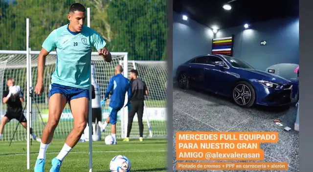 Alex Valera presume su lujoso auto