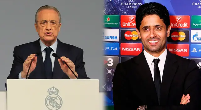 Florentino Pérez no calló ante las duras críticas de Al Khelaifi