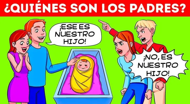 ¿Quiénes son los padres? Solo tienes 7 segundos para superar este acertijo visual ¿Quiénes son los padres? Solo tienes 7 segundos para superar este acertijo visual