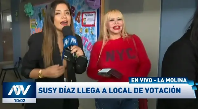 Susy Díaz acude a votar y deja en shock al lanzar nueva dieta - VIDEO Susy Díaz acude a votar y deja en shock al lanzar nueva dieta - VIDEO