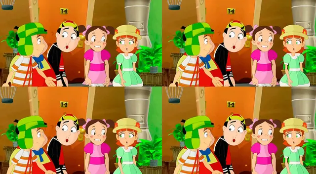 Encuentra en solo 7 segundos las 5 diferencias de los personajes de 'El Chavo del 8' Encuentra en solo 7 segundos las 5 diferencias de los personajes de 'El Chavo del 8'