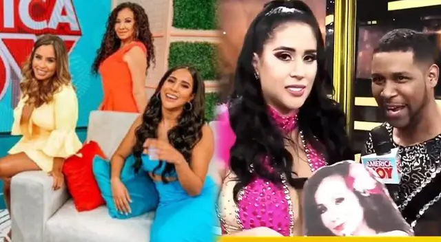 Melissa Paredes da breve entrevista a su ex programa, América Hoy
