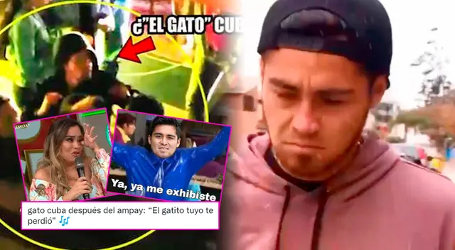 Redes explotan tras ampay del 'Gato' Cuba con misteriosa mujer. Redes explotan tras ampay del 'Gato' Cuba con misteriosa mujer.