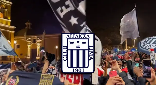Hinchas de Alianza Lima realizan efusivo banderazo en Trujillo Hinchas de Alianza Lima realizan efusivo banderazo en Trujillo