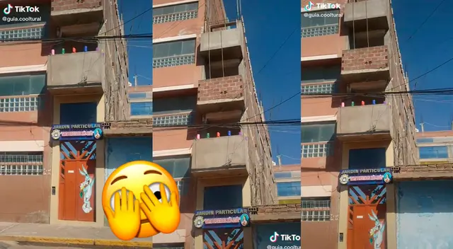 Matriculó a su hijo y en el primer día de clases ve que el local tiene 1 metro de ancho