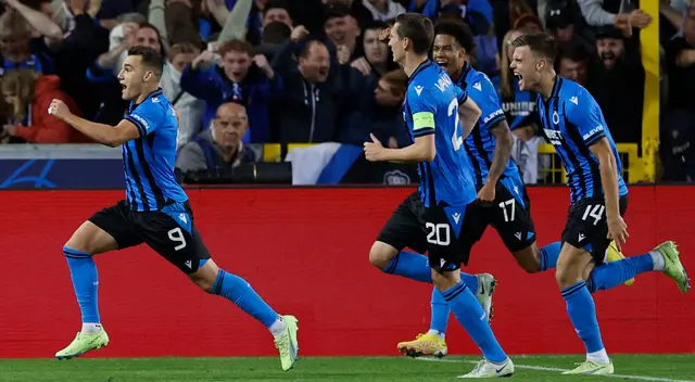 Brujas derrotó 2-0 al Atlético Madrid por Champions League