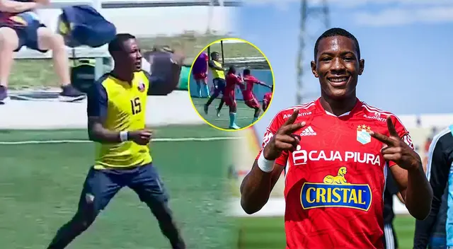 Juan Sánchez convirtió un golazo con la Selección Ecuatoriana