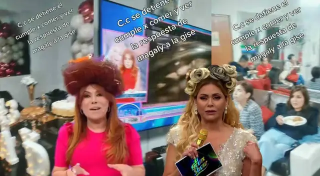 Familia detiene fiesta de cumpleaños para ver respuesta de Magaly a Gisela: "Hay prioridades"