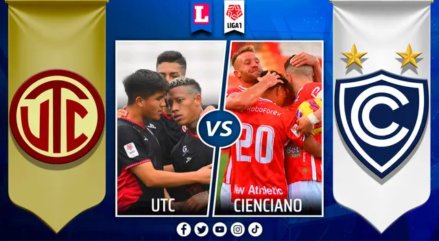 UTC vs. Cienciano EN VIVO: pronóstico, hora y en qué canal ver la Liga 1 2022. UTC vs. Cienciano EN VIVO: pronóstico, hora y en qué canal ver la Liga 1 2022.