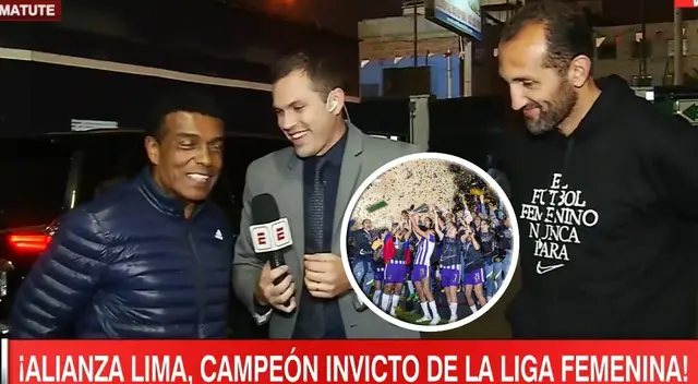 Teófilo Cubillas feliz tras el bicampeonato de Alianza Lima Femenino