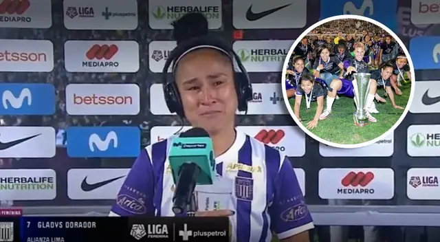 Sandy Dorador rompe en llanto tras bicampeonato de Alianza Lima