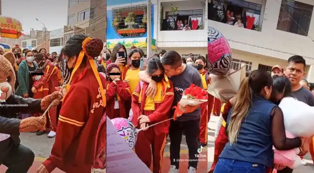 TikTok: joven cumple 15 años y sorpresa de sus padres emocionan a todo el colegio - VIDEO TikTok: joven cumple 15 años y sorpresa de sus padres emocionan a todo el colegio - VIDEO