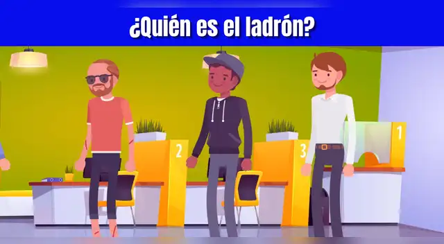 Acertijo visual: ¿Quién robó el banco? Averígualo en 5 segundos Acertijo visual: ¿Quién robó el banco? Averígualo en 5 segundos