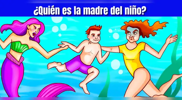 Acertijo Visual: Descubre a la verdadera madre del niño en 7 segundos