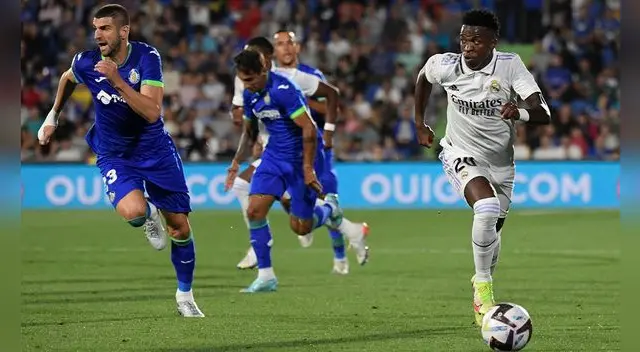 Real Madrid se fue al descanso con el marcador 1-0 sobre Getafe. Foto: AFP