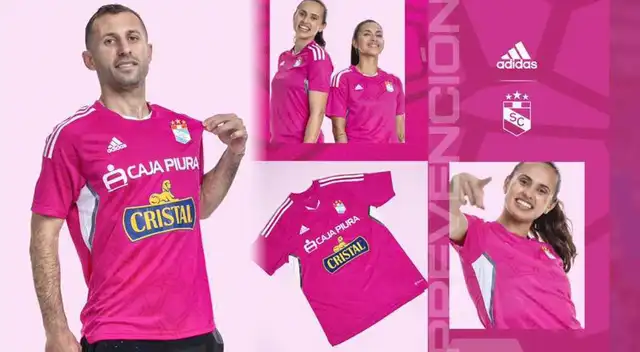 Sporting Cristal presentó su camiseta rosada