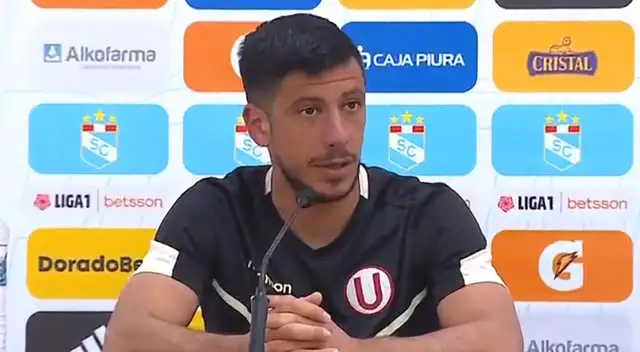 Federico Alonso lamentó el empate entre Universitario y Sporting Cristal